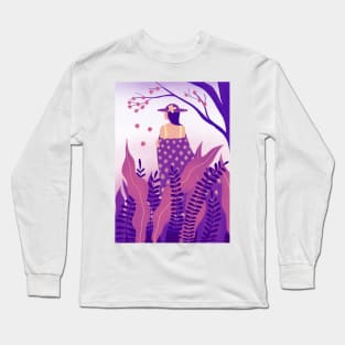 Love yourself and love nature purple version Long Sleeve T-Shirt